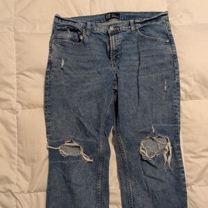 GAP Relaxed Fit Distressed Blue Jeans